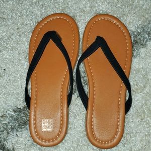 Black Flip Flops